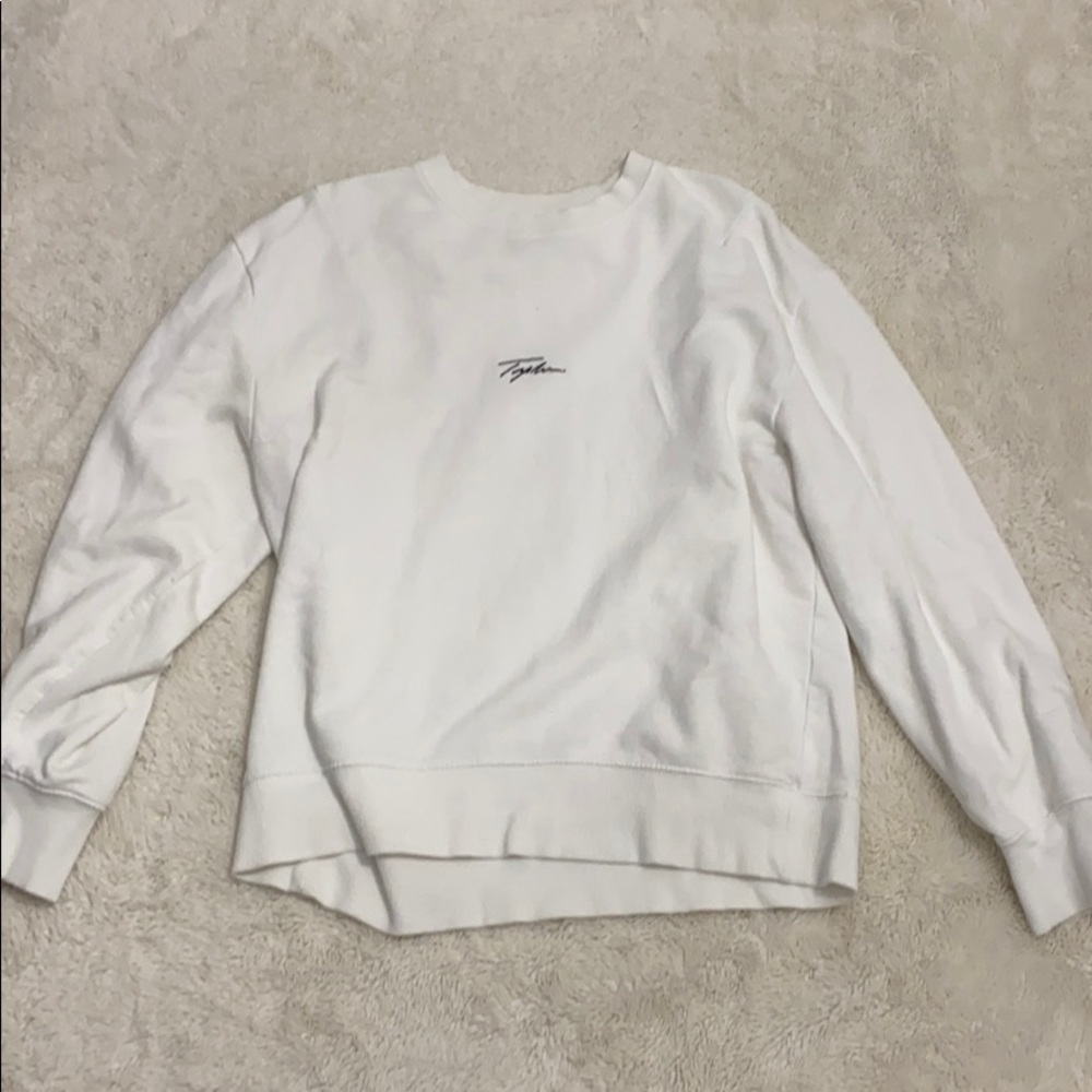 Topman White Sweatshirt